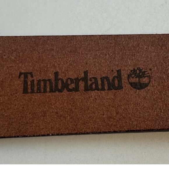 Timberland Size 40 Men's Full Grain Leather Belt Made in Italy Brown New - Picture 7 of 11